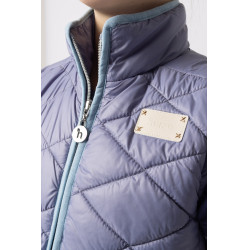 Mouwloos rijvest Horze Selina kind Fluwelen ochtend Blauw