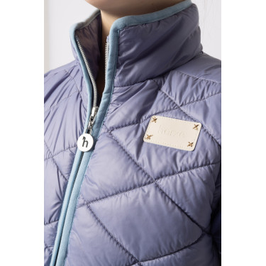 Veste d'équitation sans manches Horze Selina enfant Velvet morning Bleu