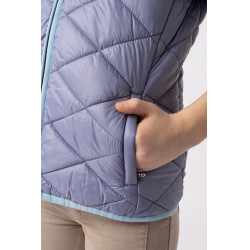 Mouwloos rijvest Horze Selina kind Fluwelen ochtend Blauw