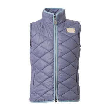 Veste d'équitation sans manches Horze Selina enfant Velvet morning Bleu