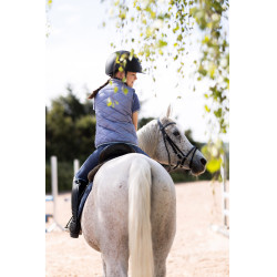 Veste d'équitation sans manches Horze Selina enfant Velvet morning Bleu