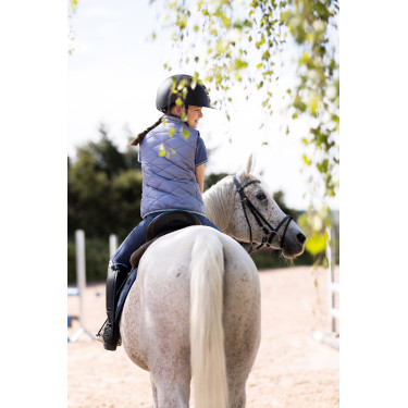 Veste d'équitation sans manches Horze Selina enfant Velvet morning Bleu