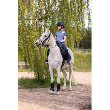 Veste d'équitation sans manches Horze Selina enfant Velvet morning Bleu