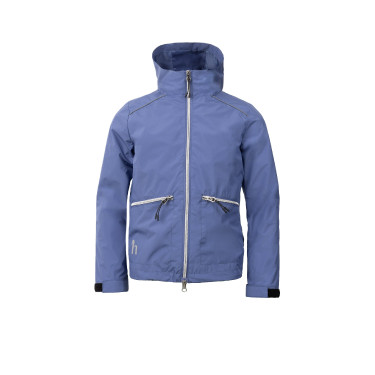 Kinderwedstrijdjasje Horze Yona gevoerd Fluwelen ochtend Blauw