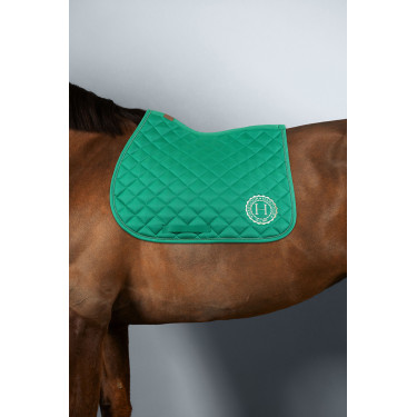Zadeldoek Sunny en muts Funny Harcour pack Groen / lichtgoud