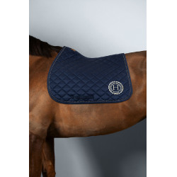 Tapis Sunny et bonnet Funny Harcour pack Marine / doré clair Bleu marine Tapis Sunny et bonnet Funny Harcour pack Marine / doré clair Bleu marine