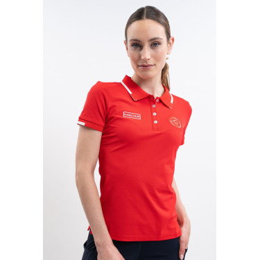 Polo Harcour Douve femme Swiss Equestrian Friends Rouge