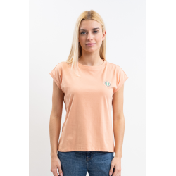 Tee-shirt Harcour Tchaka femme Abricot Orange Tee-shirt Harcour Tchaka femme Abricot Orange