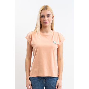 Tee-shirt Harcour Tchaka femme Abricot Orange Tee-shirt Harcour Tchaka femme Abricot Orange