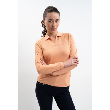 Technische polo Harcour Pepite dames Abrikoos Oranje
