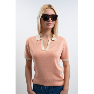 Polo Harcour Peach femme Abricot Orange