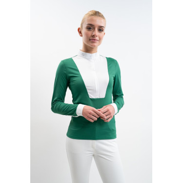 Polo de concours Harcour Prague femme Vert émeraude