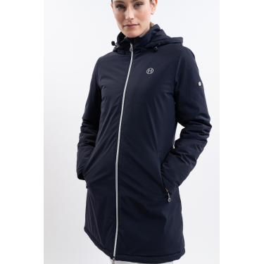 Lange parka Harcour Robertah dames Marine Marineblauw