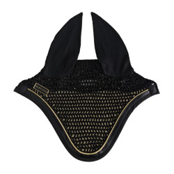 Bonnet cheval Harcour Freya Noir / noir gold