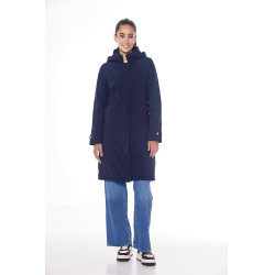 Trench Harcour Taylor warm vrouw Marine Marineblauw