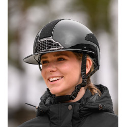 Casque d’équitation Swing H24 Lady Spark Noir brillant paillettes
