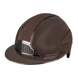 Casque d’équitation Swing H24 Lady Spark Marron brillant paillettes