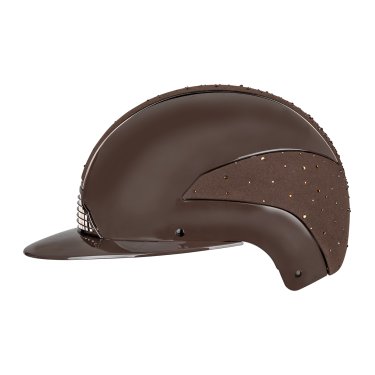 Casque d’équitation Swing H24 Lady Spark Marron brillant paillettes