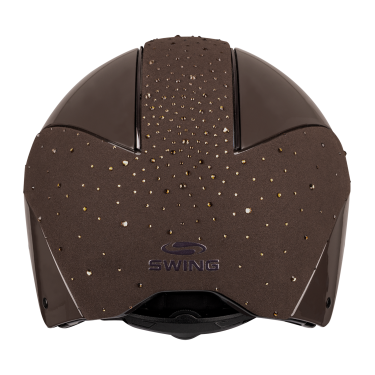 Casque d’équitation Swing H24 Lady Spark Marron brillant paillettes