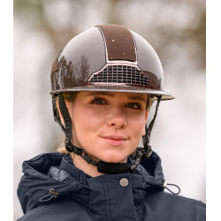 Rijhelm Swing H24 Lady Spark Glanzend bruin met glitters