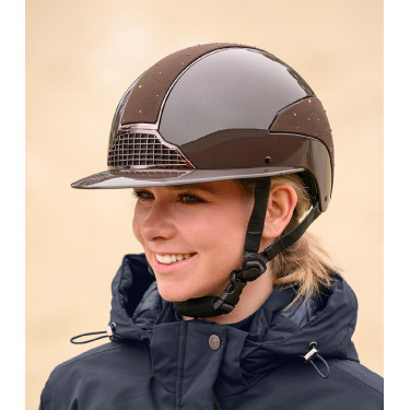 Rijhelm Swing H24 Lady Spark Glanzend bruin met glitters