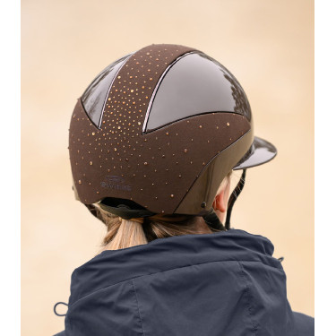 Casque d’équitation Swing H24 Lady Spark Marron brillant paillettes