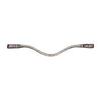 Frontriem Shine X-Line Waldhausen bruin Zilver