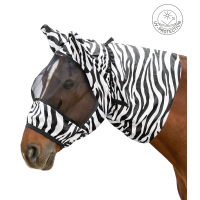 Waldhausen zebra-vliegenmasker Zwart / wit