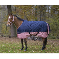 Equithème TYREX 600 D deken Marine / roségoud Blauw Equithème TYREX 600 D deken Marine / roségoud Blauw