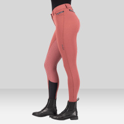 Pantalon d'équitation Euro-Star Arista Fashion Diamond FullGrip Rouan rouge
