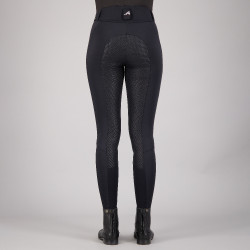 Pantalon d'équitation Euro-star Equitation Queen Diamond FullGrip été Noir
