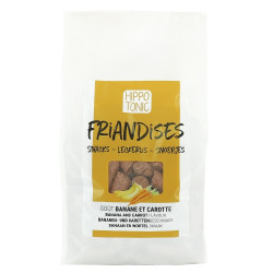 Hippo-Tonic snoepjes voor paarden met banaan- en wortelsmaak Hippo-Tonic snoepjes voor paarden met banaan- en wortelsmaak