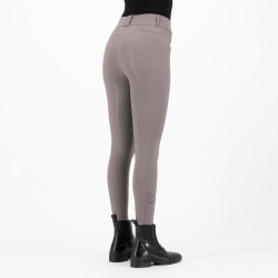 Rijbroek HV Polo Favourite Midwaist FullGrip Donker zand Grijs