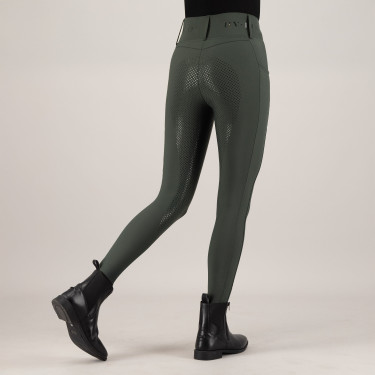 Legging d'équitation HV Polo Favourite Highwaist FullGrip Vert canard
