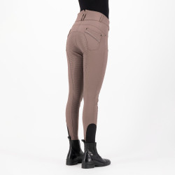 Pantalon d'équitation HV Polo Ellen Highwaist FullGrip Noyer Beige
