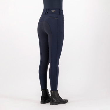 Pantalon d'équitation Euro-Star Arielle Highwaist Grip Connect Full Nuit Bleu marine