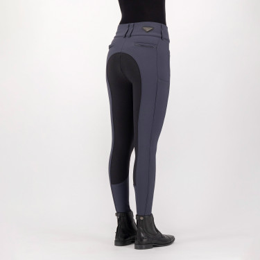 Pantalon d'équitation Euro-Star Arielle Highwaist Grip Connect Full Aimant Gris