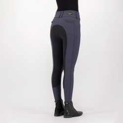 Rijbroek Euro-Star Arielle Highwaist Grip Connect Full Grijze Magneet Grijs