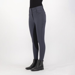 Rijbroek Euro-Star Arielle Highwaist Grip Connect Full Grijze Magneet Grijs