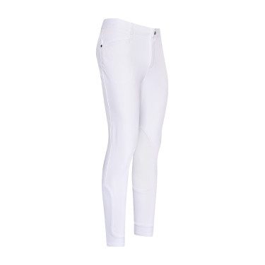 Pantalon d'équitation Euro-Star Camillo original grip genoux homme Blanc