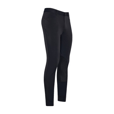 Pantalon d'équitation Euro-Star Camillo original grip genoux homme Noir
