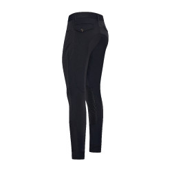 Pantalon d'équitation Euro-Star Camillo original grip genoux homme Noir