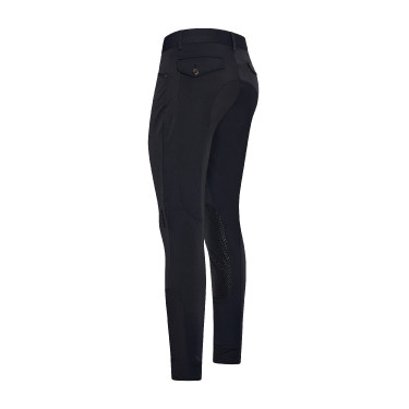 Pantalon d'équitation Euro-Star Camillo original grip genoux homme Noir