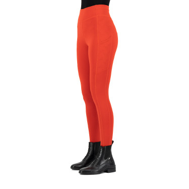 Legging d'équitation Easy Rider Aya FullGrip Rouge allure