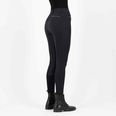 Pantalon d'équitation Euro-star Arista diamond FullGrip Noir