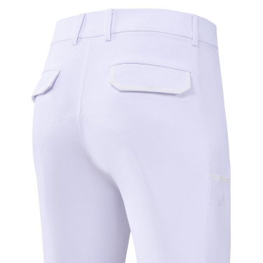 Pantalon d'équitation Euro-Star Camelio grip genoux homme Blanc