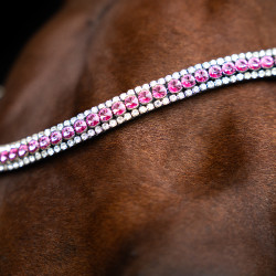 Voorhoofdband Imperial Riding Beads Multi roze