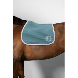 Tapis de selle Rider Harcour Karembar Paon Bleu Tapis de selle Rider Harcour Karembar Paon Bleu