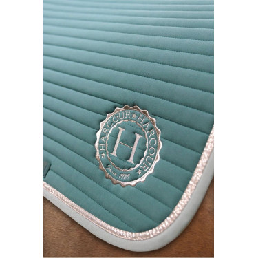Tapis de selle Rider Harcour Karembar Paon Bleu Tapis de selle Rider Harcour Karembar Paon Bleu
