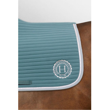 Tapis de selle Rider Harcour Karembar Paon Bleu Tapis de selle Rider Harcour Karembar Paon Bleu